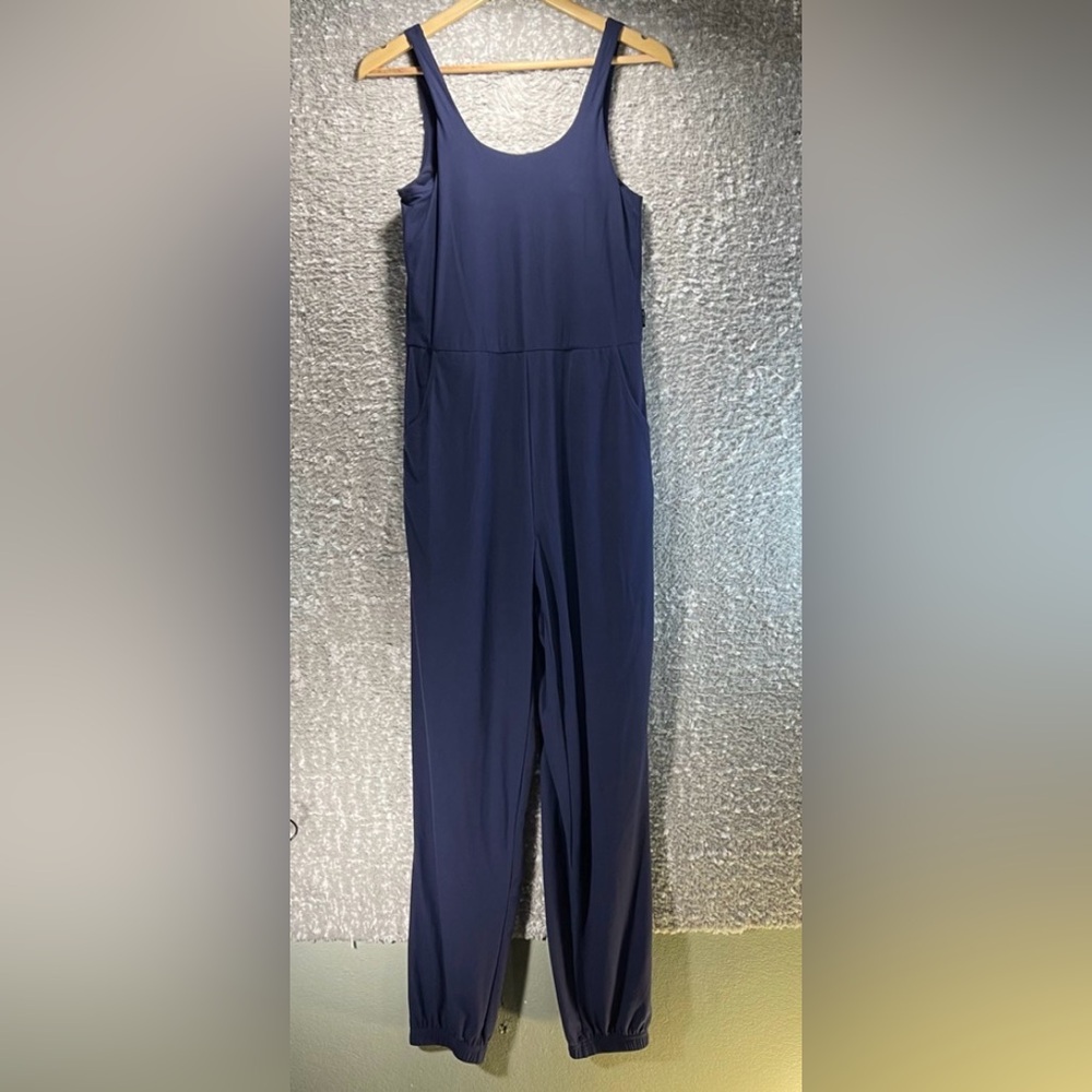 ZYIA Active Women's Hermosa Jumpsuit Romper Pacific Blue Medium Nylon